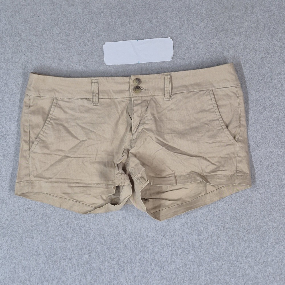 American Eagle Outfitters Women Shorts 10 Beige Cargo Casual Shorts Chino Twill
